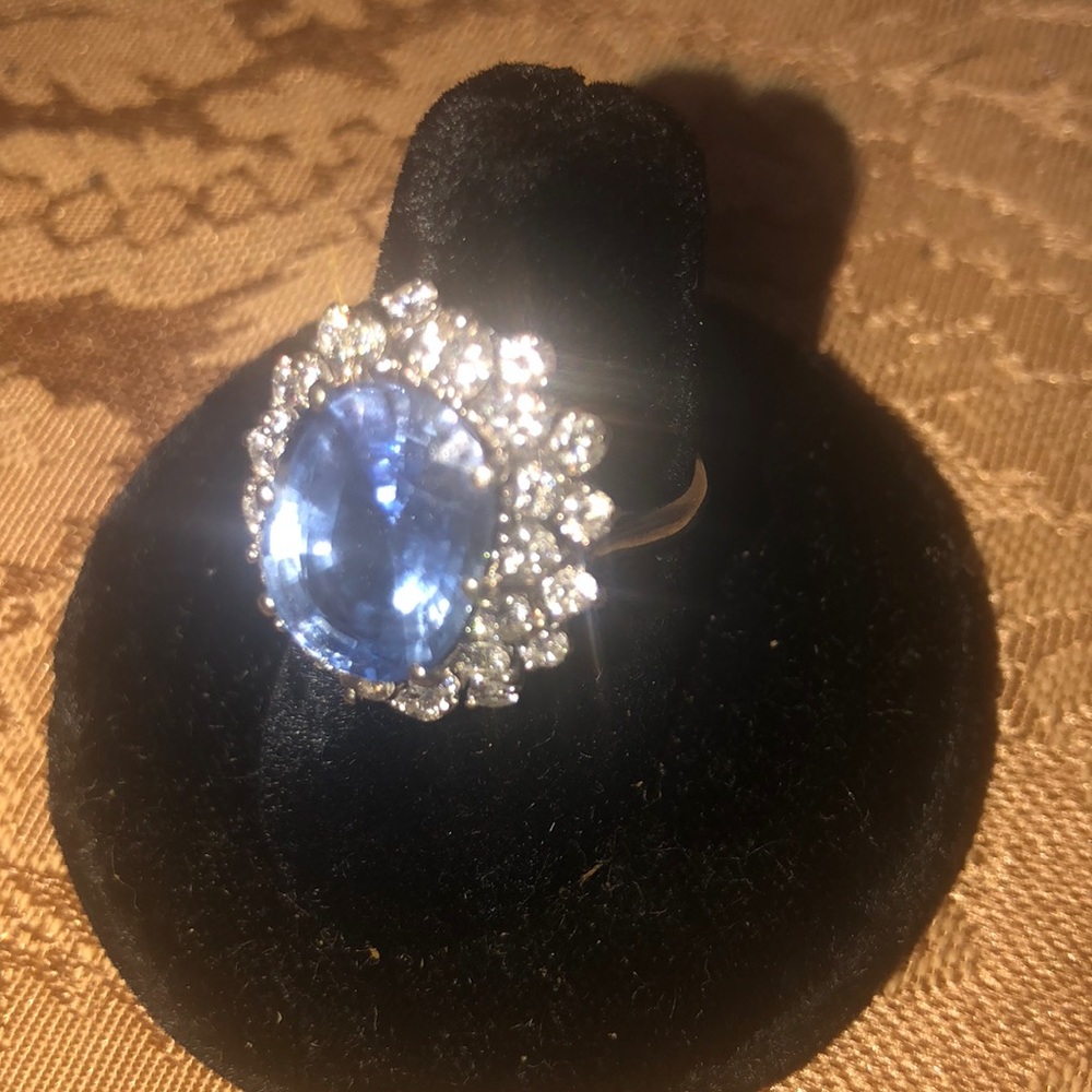 VINTAGE DREAM RING LATE 1800 8k aquamarine ring - Picture 4 of 8